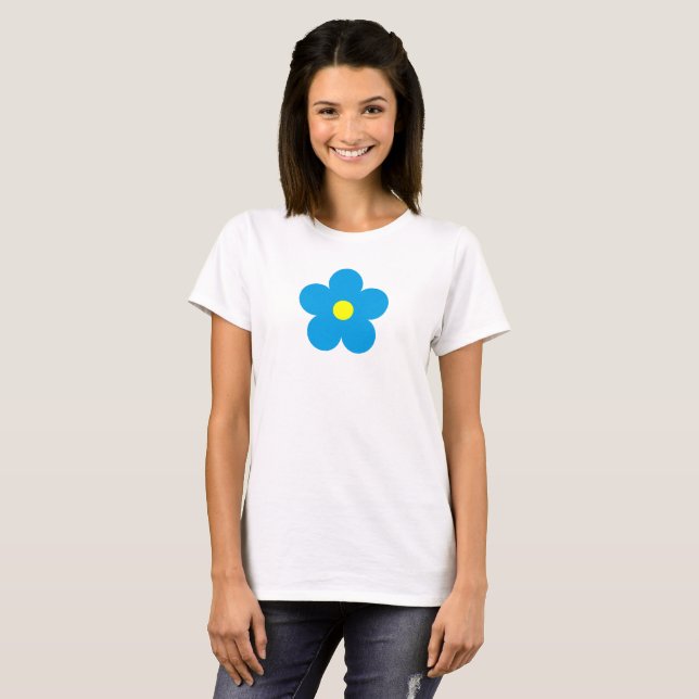 Blaue Blume T-Shirt (Vorne ganz)