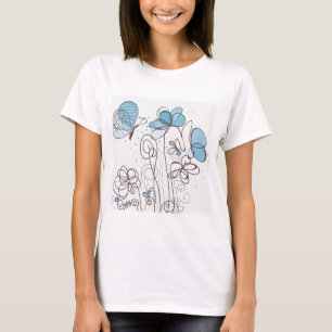 Blaue Blume T-Shirt