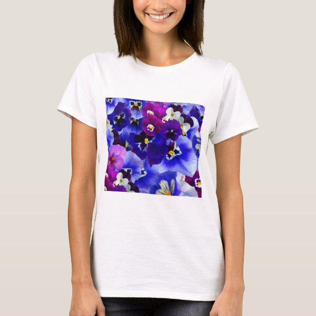 Blaue Blume T-Shirt (Vorderseite)