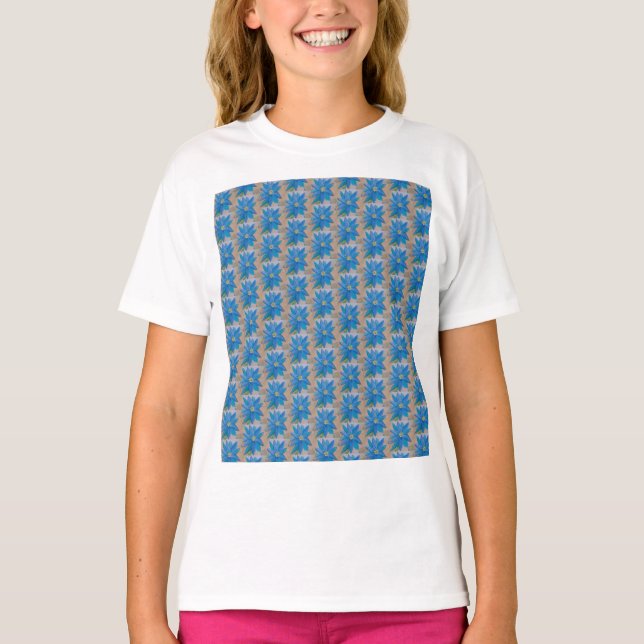 Blaue Blume T-Shirt (Vorderseite)