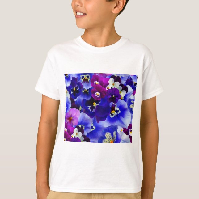 Blaue Blume T-Shirt (Vorderseite)