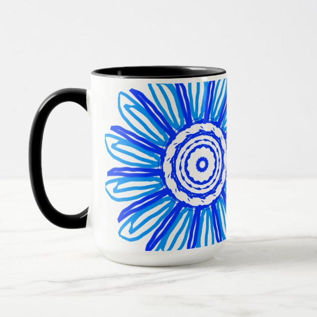 blaue Blume Tasse (Links)