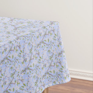 Blaue Blume Tischdecke