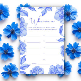 Blaue Blumen Brautparty Wo waren wir