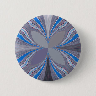 Blaue Blumen Button
