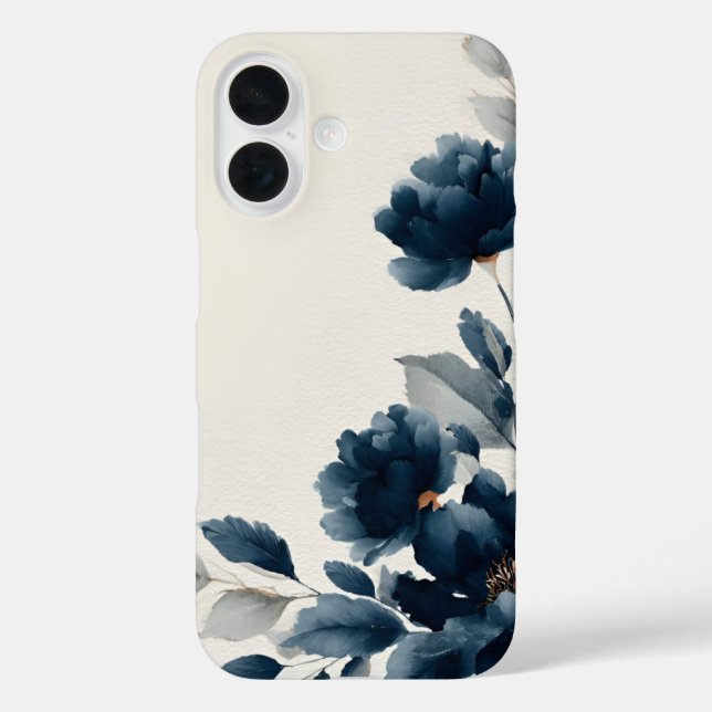 Blaue Blumen  Case-Mate iPhone Hülle (Rückseite)