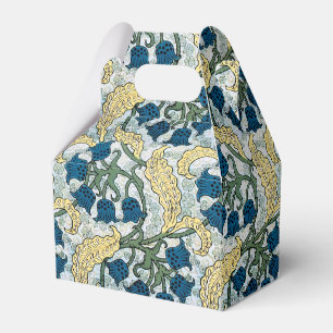 Blaue Blumen des Floral Lily Valley sich wiederhol Geschenkschachtel