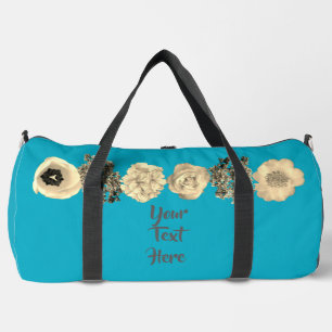 Blaue Blumen Druck Cut Sew Tasche