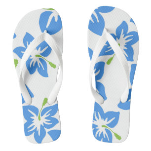Blaue Blumen  Flip Flops