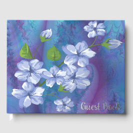 Blaue Blumen Gästebuch