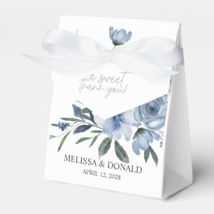 Blaue Blumen Geschenkbox Geschenkschachtel