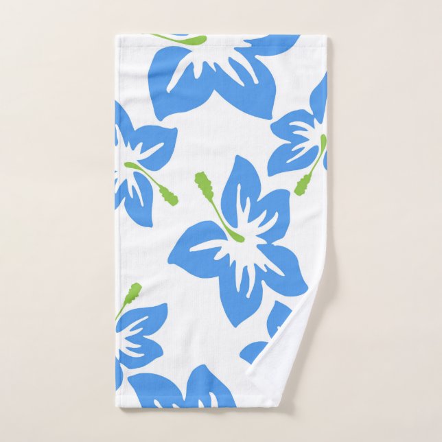 Blaue Blumen  Handtuch (Handtuch)
