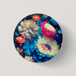 Blaue Blumen Hintergrund-1 Button