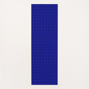 Blaue Blumen in 3D , Artdeco Yogamatte