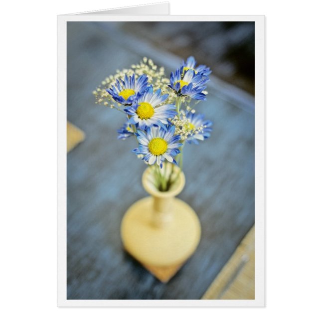 Blaue Blumen in einer Vase (Vorne)