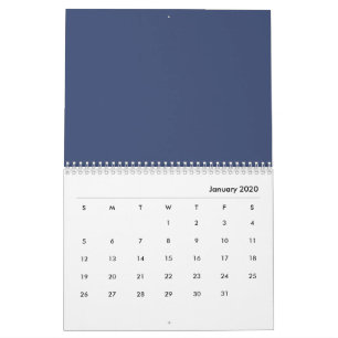 Blaue Blumen Kalender