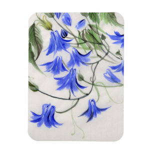 Blaue Blumen Magnet