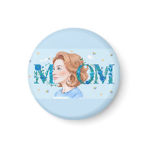 Blaue Blumen-Mama