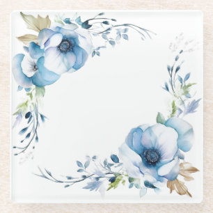 Blaue Blumen: "Meine Küche" Untersetzer