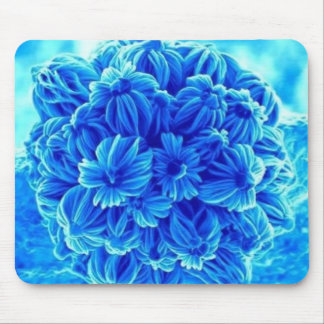 Blaue Blumen Mousepad