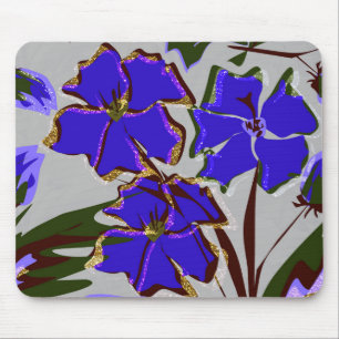 Blaue Blumen. Mousepad
