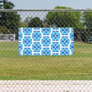 Blaue Blumen, Muster der Blume, Blumenmuster Banner