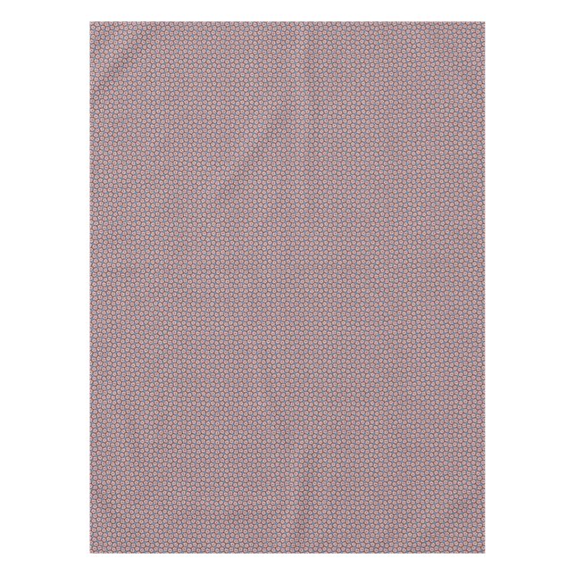 Blaue Blumen Pink und Braun Tischdecke (Vorderseite)