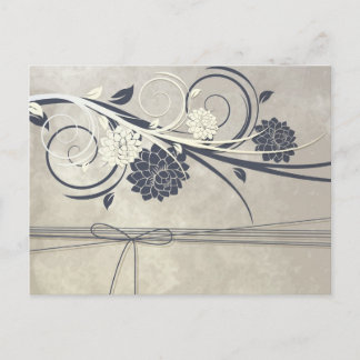 Blaue Blumen Postkarte