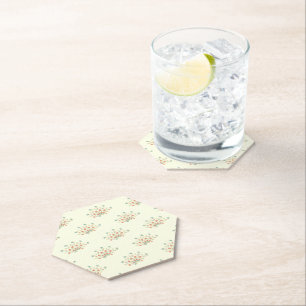 Blaue Blumen, rote Blume, Muster von Blume Untersetzer