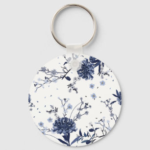 Blaue Blumen Schlüsselanhänger