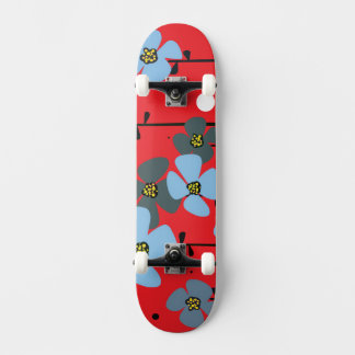 Blaue Blumen Skateboard