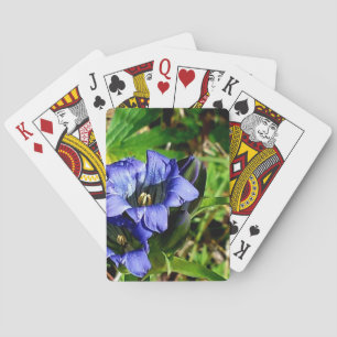 Blaue Blumen Spielkarten