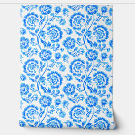 Blaue Blumen Tapete
