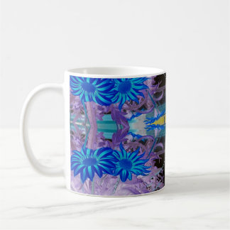 Blaue Blumen Tasse