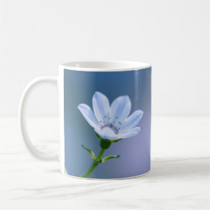 Blaue Blumen-Tasse Kaffeetasse