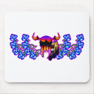 Blaue Blumen-Träume Mousepad