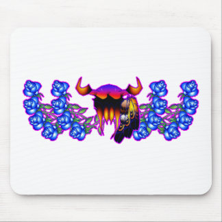 Blaue Blumen-Träume Mousepad