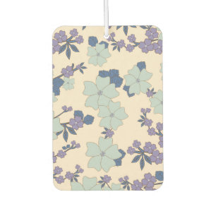Blaue Blumen, violette Blumen, Blumenmuster Autolufterfrischer