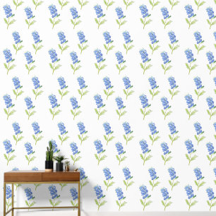Blaue Blumen-Wasserfarbenmuster Bluebonnets  Tapete