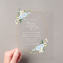 Blaue Blumen, Weiße Blumen, Grün, Hochzeit