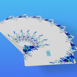 Blaue Blumen XONOX Original Spielkarten