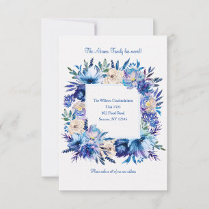 Blaue Blumenankündigung Ankündigung