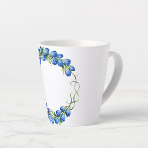 Blaue Blumenkranztasse Milchtasse
