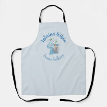Blaue Blumenmischer Kleine Bäckerei-Logo-Marke