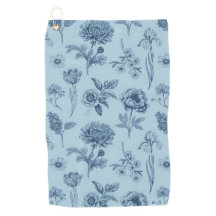 Blaue Blumenmuster