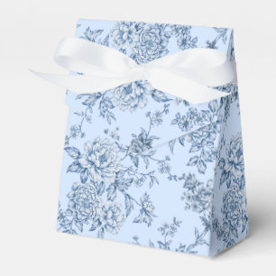 Blaue Blumenmuster Japanisch Geschenkschachtel