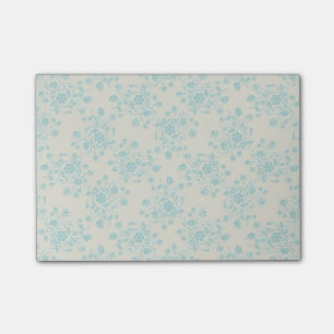 Blaue Blumenpost-itanmerkungen Post-it Klebezettel