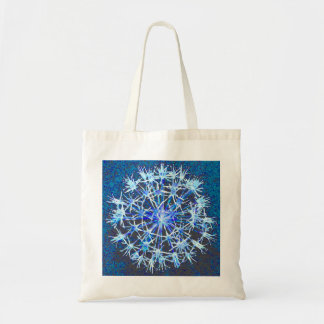 Blaue BlumenTaschen-Tasche Tragetasche