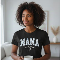 Blaue Blumentraum-Mama-Universitätsästhetik femini