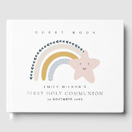 BLAUE BLUSH RAINBOW STAR KIDS ERSTE HOLZGEMEINSCHA GÄSTEBUCH
